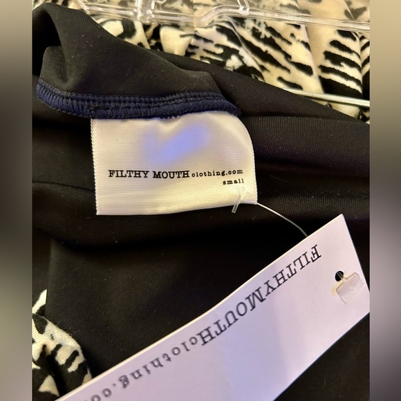 Filthy Mouth Strapless Romper. Size Small. NWT. - Picture 7 of 8